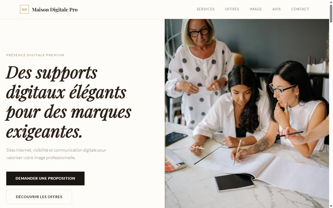 Aperçu Maison Digitale Pro